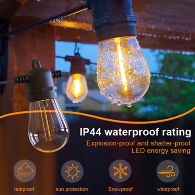 LED户外灯 - HCP084  S14暖白遥控款灯串